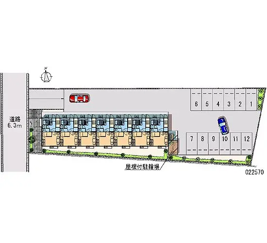 ★手数料０円★各務原市蘇原青雲町３丁目　月極駐車場（LP）